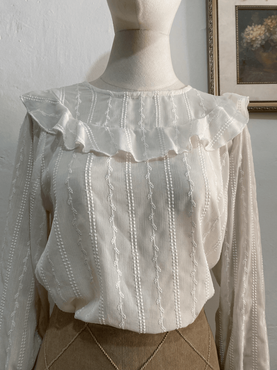 Blusa blanca bordada
