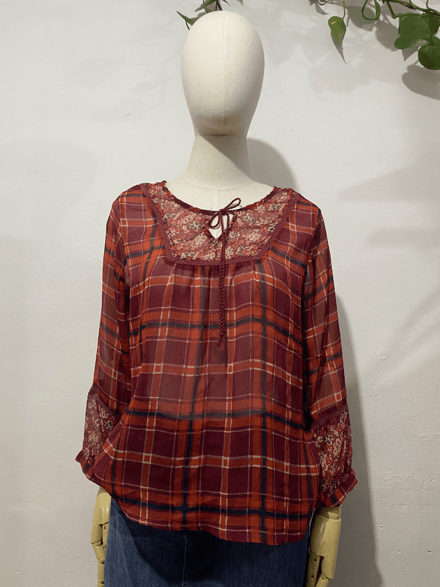 Blusa a cuadros