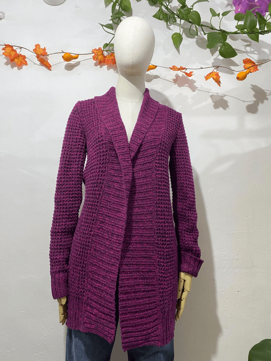 Cárdigan morado