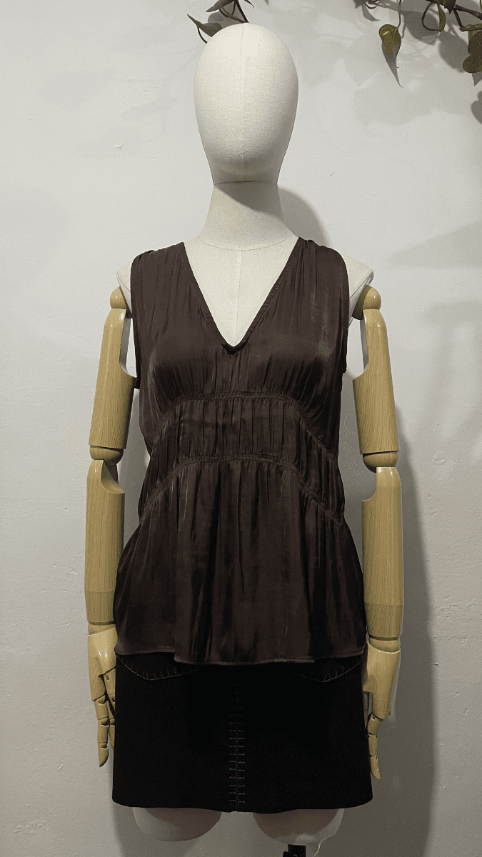 Blusa café · MANGO · Cafe