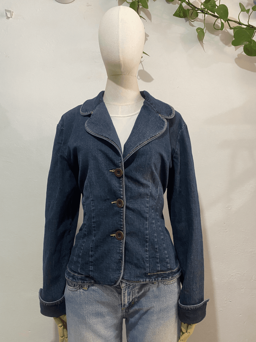 Blazer de mezclilla · Azul mezclilla