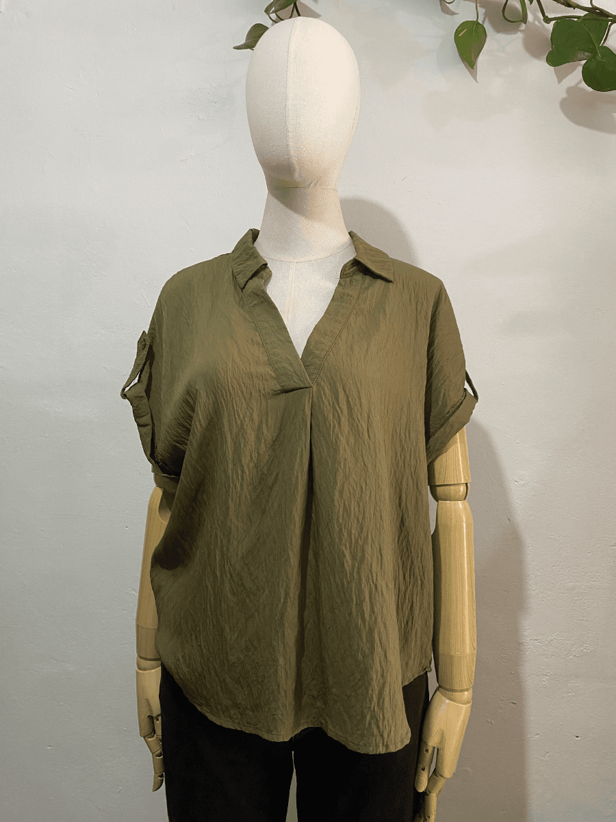 Blusa verde oliva